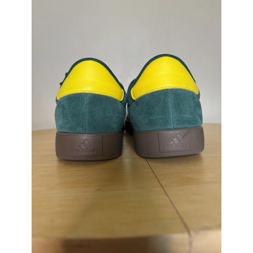 Adidas Men's VL Court 3.0 Sportswear Sneakers Size 10 US Green And Yellow